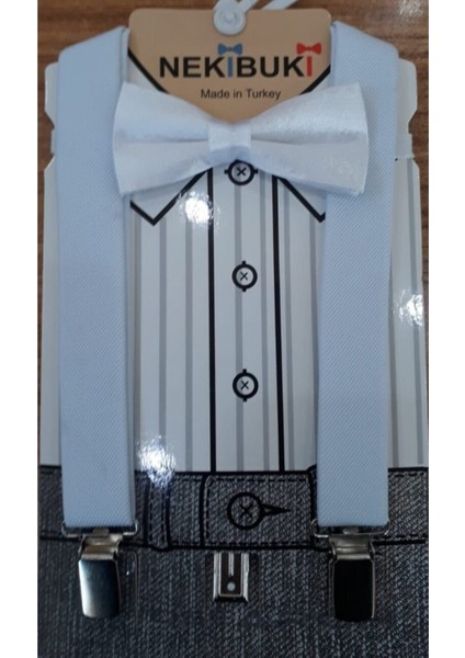 Çocuk Pantolon Askısı ve Papyon Takım