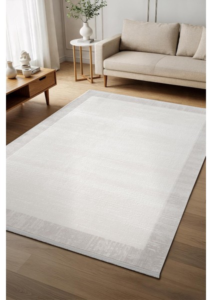 Cotto Cool CL005G Modern Desen Akrilik Krem Pamuk Tabanlı Salon Koridor Oturma Yatak Odası Halısı