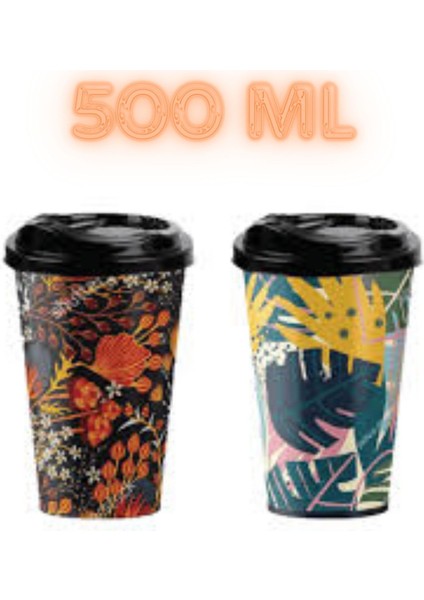 2'li Premium Kahve Bardağı 500ML Bpa Içermez Sıcak Soğuk Içecek Kamp Araba Bardağı fiyatları