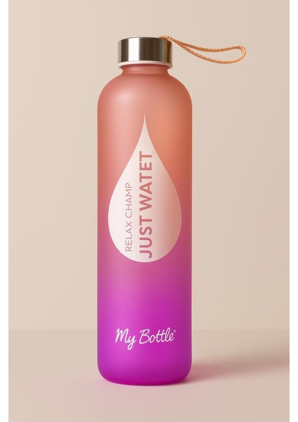 1 L Renk Geçişli Cam My Bottle Matara