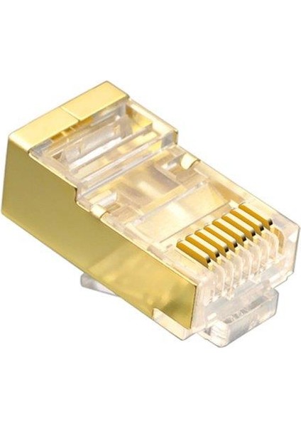 8p/8c Topraklı Gold Cat. 6 Rj45 Ethernet Plug - 100 Adet fiyatları