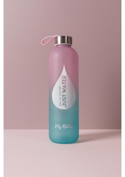1 L Renk Geçişli Cam My Bottle Matara