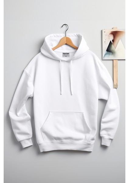 Erkek Beyaz Kapüşonlu Sweatshirt S fiyatları