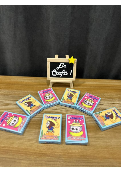 Ela Crafts 6 Kutu Labubu Karakter Kart Seti | 6 Koleksiyon Kartı + 1 Sticker | Sürpriz Kutulu Sevimli Kartlar modelleri