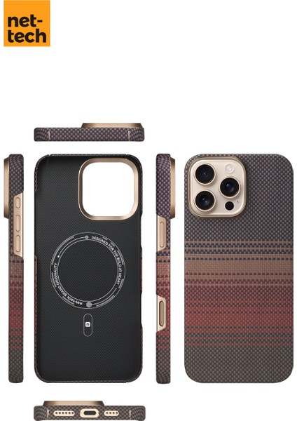 Apple iPhone 16 Pro Uyumlu NT-N076 Kevlar Karbon Arka Koruma Kılıf fiyatları