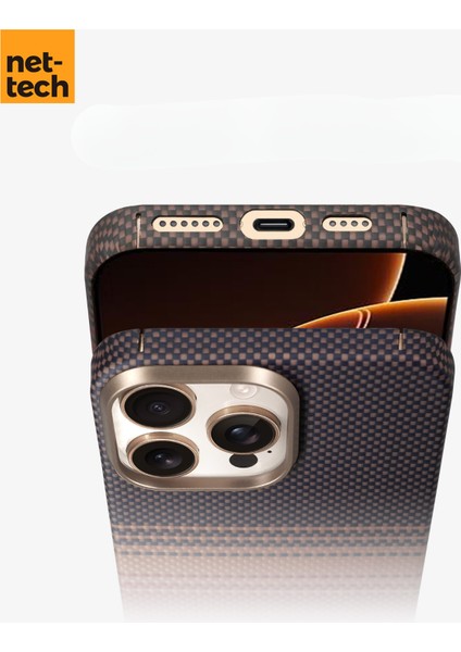 Apple iPhone 16 Pro Uyumlu NT-N076 Kevlar Karbon Arka Koruma Kılıf fırsatları