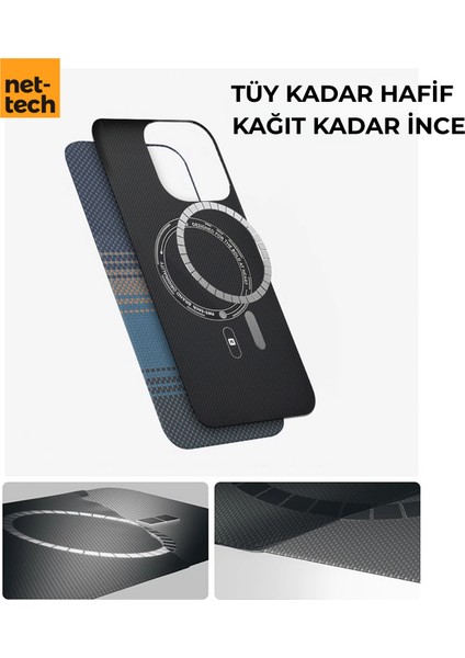 Apple iPhone 16 Pro Uyumlu NT-N076 Kevlar Karbon Arka Koruma Kılıf modelleri