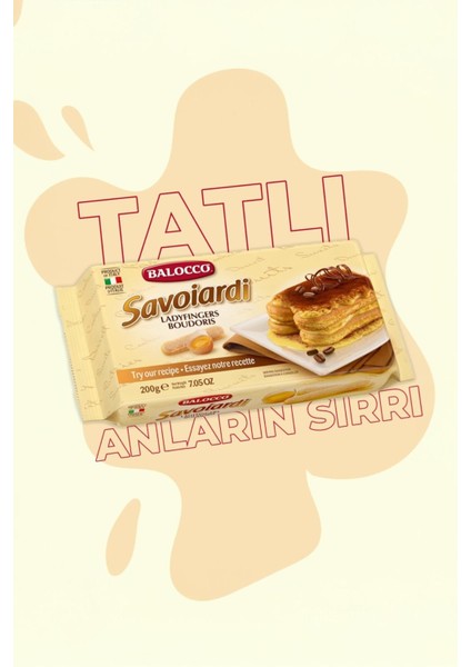 Kedidili Bisküvi Savoiardi 200 gr - Tiramisu ve Tatlılar İçin İtalyan Lezzeti