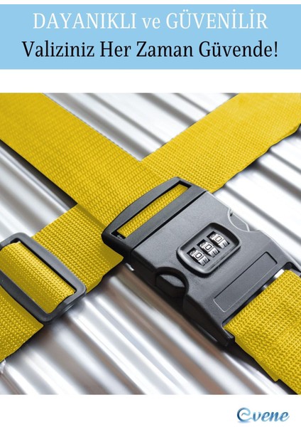 Şifreli Valiz Kemeri Ayarlanabilir Bavul Kemeri Valiz Kilidi