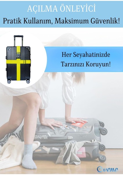 Şifreli Valiz Kemeri Ayarlanabilir Bavul Kemeri Valiz Kilidi