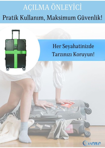 Şifreli Valiz Kemeri Ayarlanabilir Bavul Kemeri Valiz Kilidi
