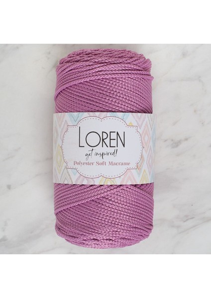 Polyester Soft Macrame Gül Kurusu El Örgü Ipi - LM021 - 34450