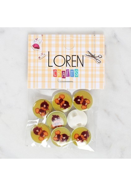 Crafts 8'li Ördek Düğme - 1204