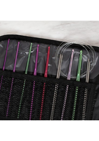 Çantalı Tığ ve Örgü Aksesuarları Seti modelleri