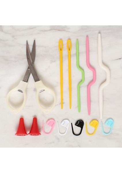 Çantalı Tığ ve Örgü Aksesuarları Seti fırsatları