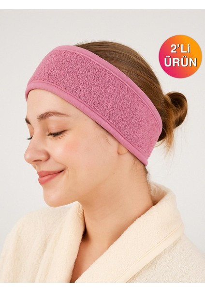 CottonVerse 2'li Havlu Saç Bandı – %100 Pamuk ve Süper Emici