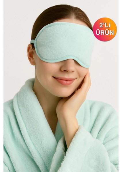 Wellsoft 2'Li Göz Bandı Yoga Uyku Işık Önleyici Göz Dinlendirici