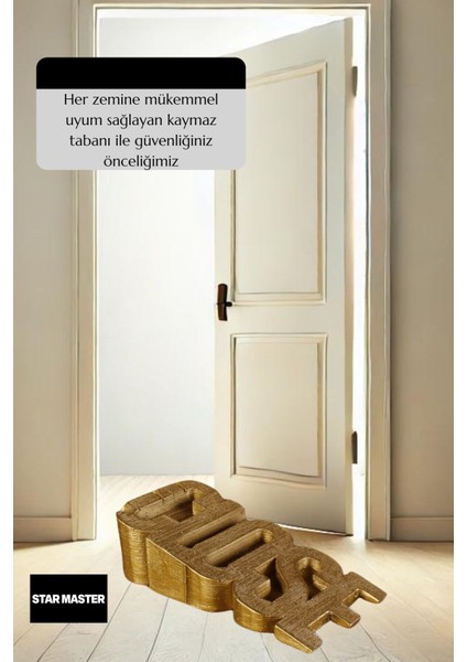 Kapı Takozu Kapı Tutacağı Kapı Stoperi Kapı Durdurucu Altın Eskitme Model 1 indirimleri