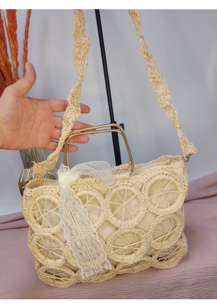 El Yapımı Şık Kadın El ve Omuz Çantası fiyatları