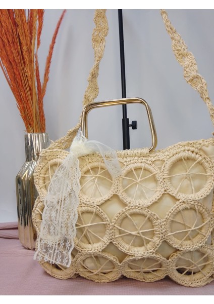 El Yapımı Şık Kadın El ve Omuz Çantası fırsatları