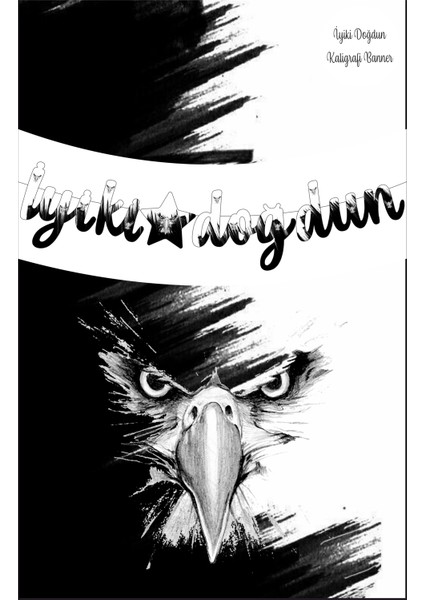 Siyah Beyaz Taraftar Temalı Iyiki Doğdun Kaligrafi Banner fiyatları