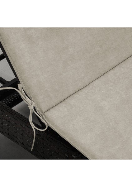 Şezlong Minderi, Havuz Plaj Outdoor Kamp Için Katlanır Sünger Minder, 22DENS 180X55X4 cm - Bej fiyatları