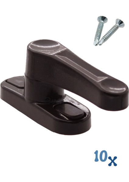 Koyu Kahverengi Pencere Emniyet Kilidi 10 Adet Çocuk Hırsız Kilidi Çekmeli Metal Kilit fırsatları