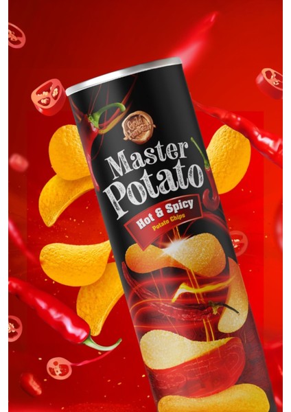 Hot & Spicy Potato Chips Acılı ve Baharatlı Patates Cipsi 160 gr