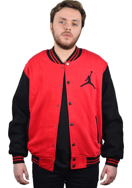 Air Jordn Kırmızı Siyah Kolej Ceket modelleri