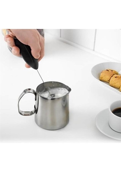 ® El Çırpıcısı Pilli Mini Portatif Mutfak Mikseri Köpürtme Aleti