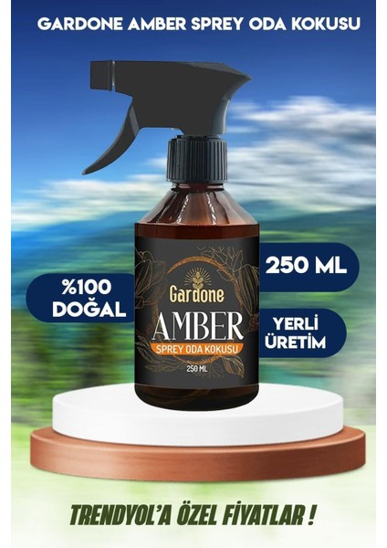 Amber Oda ve Çamaşır Spreyi Oda Parfümü, Oda Kokusu, Koku Giderici 250ML