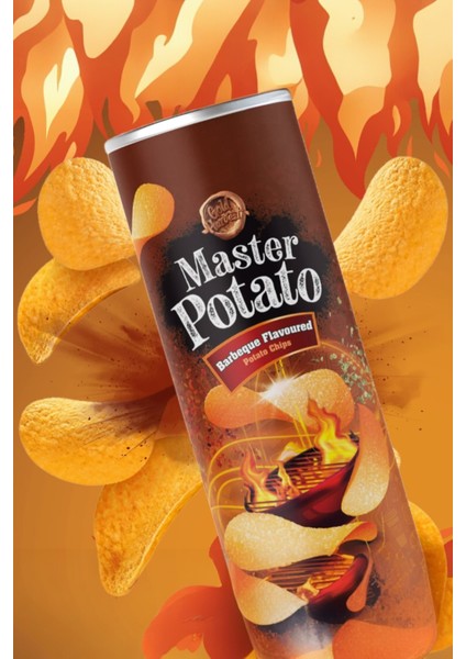 Barbekü Çeşnili Patates Cipsi - Barbeque Flavourd Potato Chips 160 gr