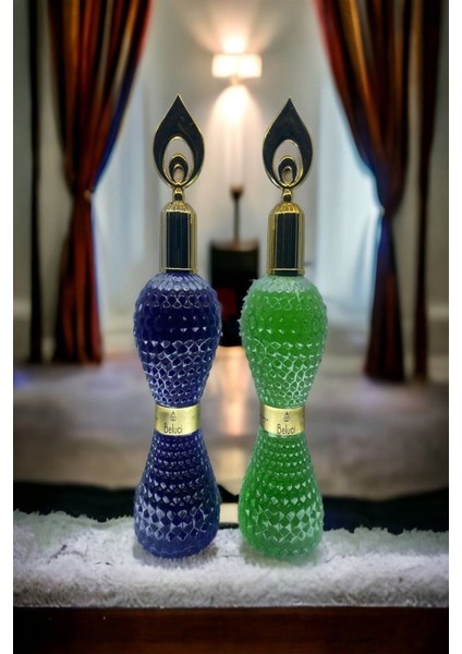 Tarihi Parfümlü Cam Şişe Karagül Fıstık Kolonyaları 2X200 ml