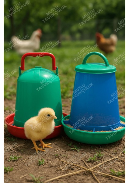 Civciv Başlangıç 2 Adet Suluk ve 2 Adet Yemlik Takım 1.3 Lt Keklik Güvercin Suluğu Bıldırcın Yemliği modelleri