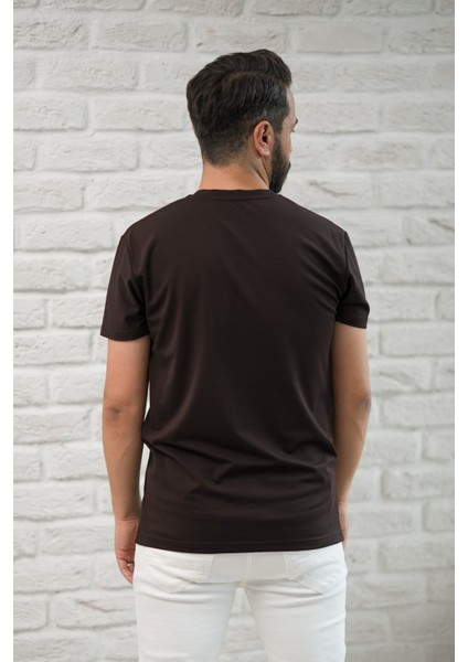 Slimfit Fit Bisiklet Yaka Rayon Kumaş Full Likralı T-Shirt indirimleri