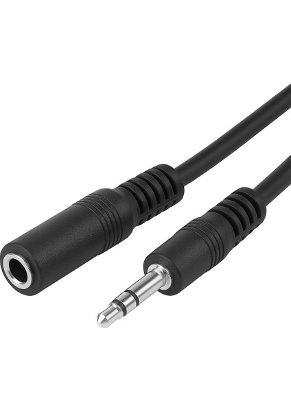 3.5 mm Kulaklık Uzatma Kablosu | AUX Ses Kablosu | Altın Uçlu, Dayanıklı, 1,5 m