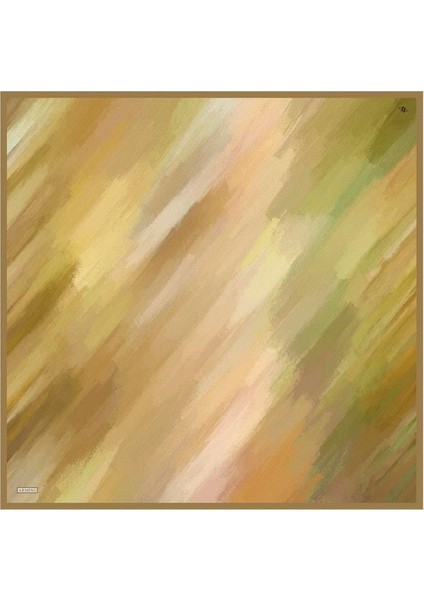 Desenli Saf Ipek Twill Eşarp 9308 82