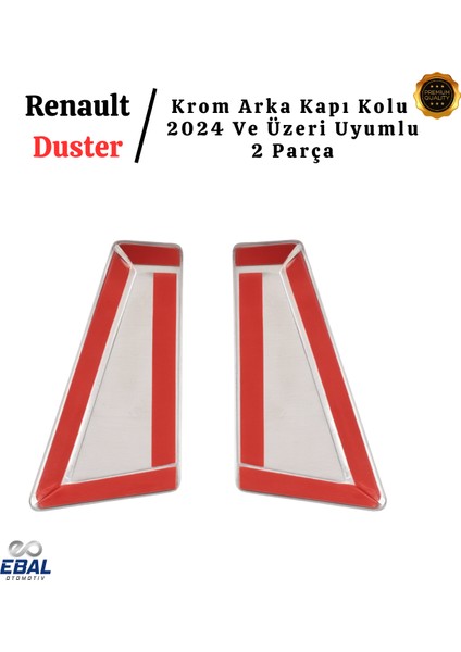 Renault Duster 2024 Üzeri Için Krom Arka Kapı Kolu 2 Kapı Paslanmaz Çelik indirimleri