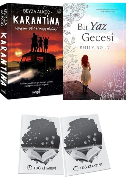 Bir Yaz Gecesi ve Karantina 1 Beyza Alkoç 2li Set + Hediyeli