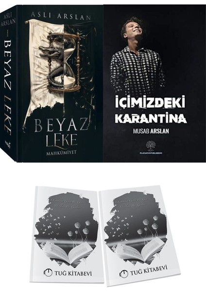 Içimizdeki Karantina ve Beyaz Leke Mahkumiyet Aslı Arslan 2li Set + Hediyeli