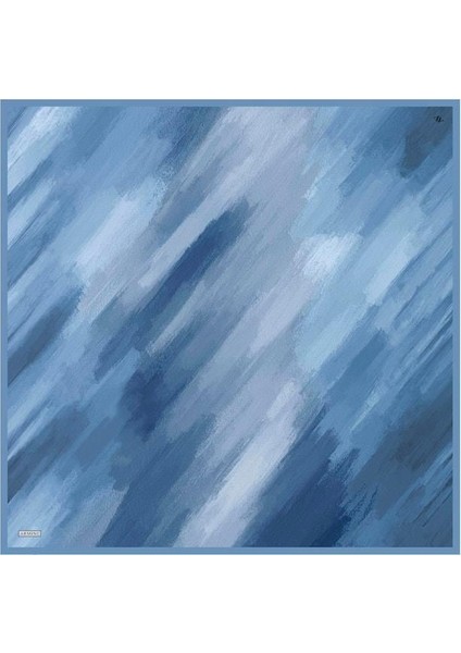 Desenli Saf Ipek Twill Eşarp 9308 86