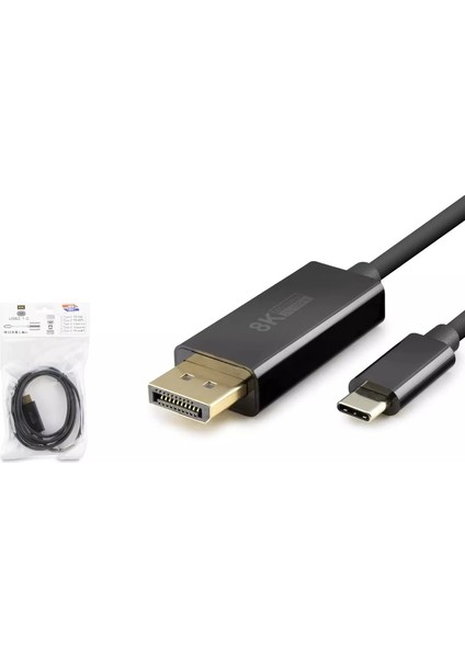 Type-C To Display Kablo 1.8 M 8k 60hz Hadron Hdx7858