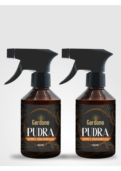 Pudra Oda ve Çamaşır Spreyi Oda Parfümü Koku Giderici 2X250 ml