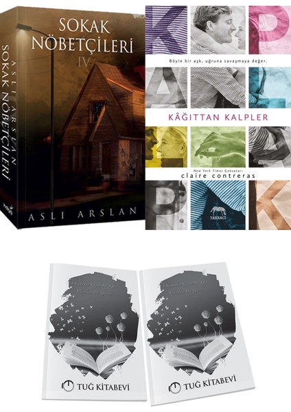 Kağıttan Kalpler ve Sokak Nöbetçileri 4 Aslı Arslan 2li Set + Hediyeli