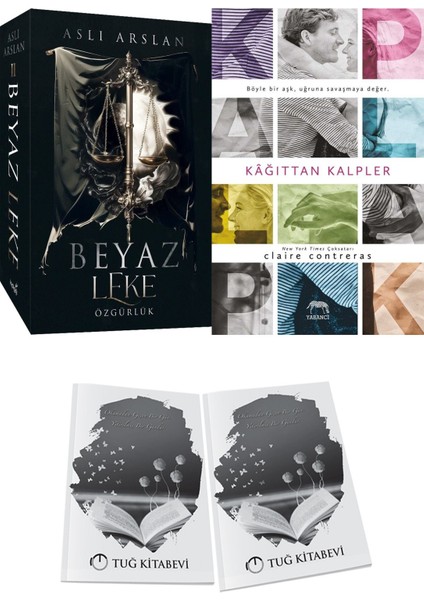 Kağıttan Kalpler ve Beyaz Leke 2 Özgürlük Aslı Arslan 2li Set + Hediyeli