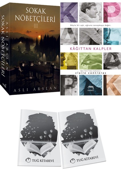 Kağıttan Kalpler ve Sokak Nöbetçileri 3 Aslı Arslan 2li Set + Hediyeli