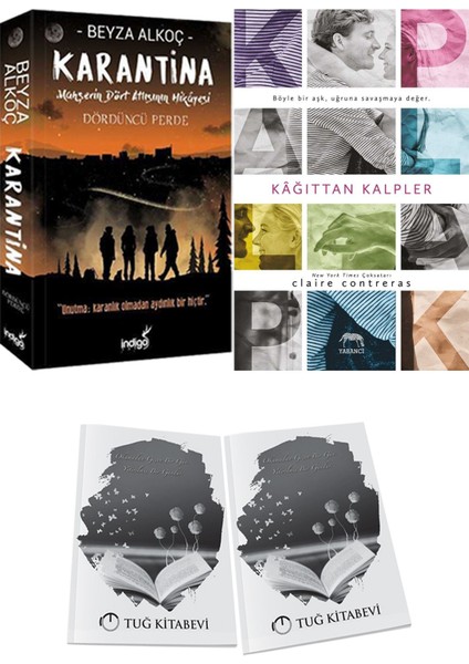 Kağıttan Kalpler ve Karantina 4 Beyza Alkoç 2li Set + Hediyeli