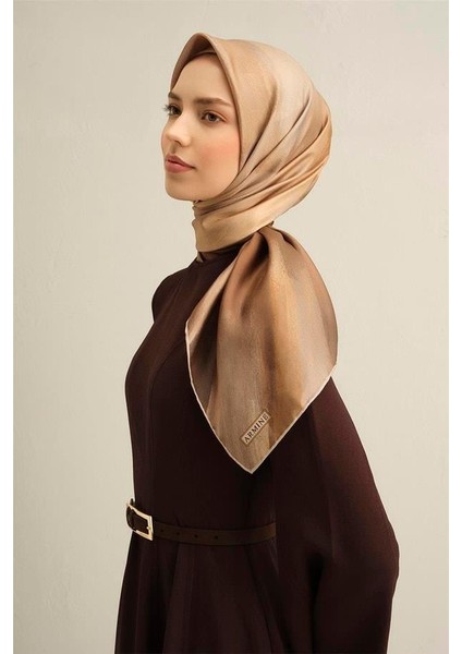 Desenli Saf Ipek Twill Eşarp 9308 08 fırsatları