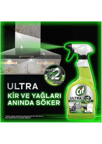 Ultra Anında Etki Kir ve Yağ Çözücü 750 ml x 2 Adet modelleri