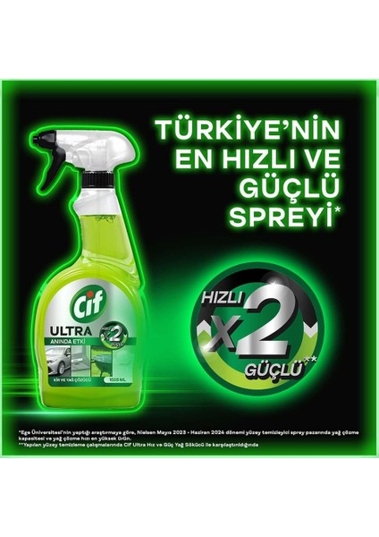 Ultra Anında Etki Kir ve Yağ Çözücü 750 ml x 3 Adet modelleri